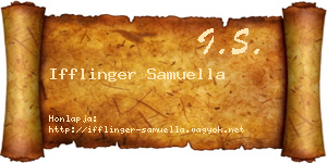 Ifflinger Samuella névjegykártya